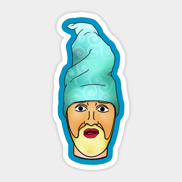 Wizard hat Lloyd Baxter face Sticker by doublebeta